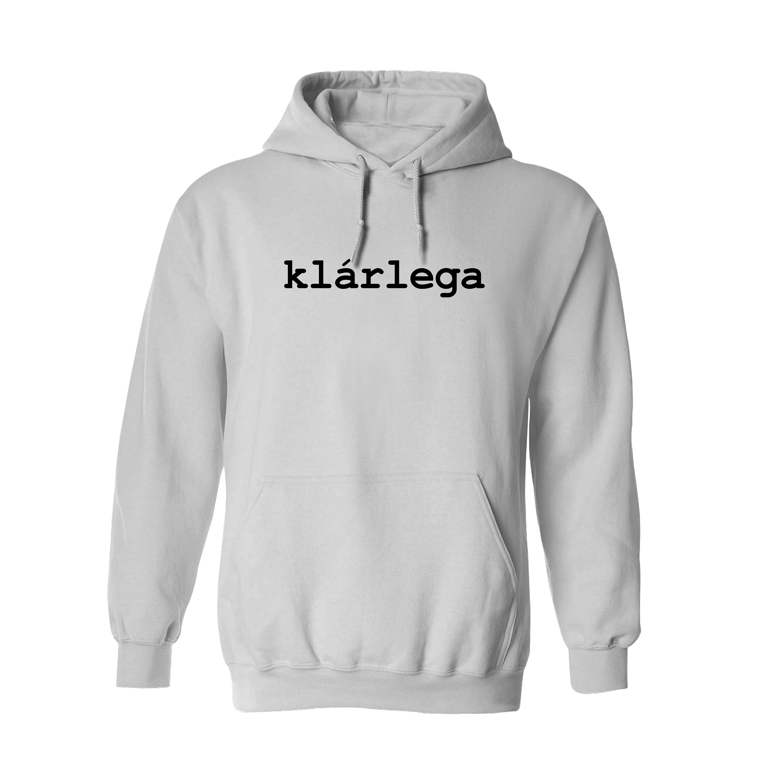 KLÁRLEGA - Hettupeysa - Hvít