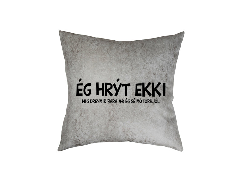 Ég hrýt ekki - pleður púði