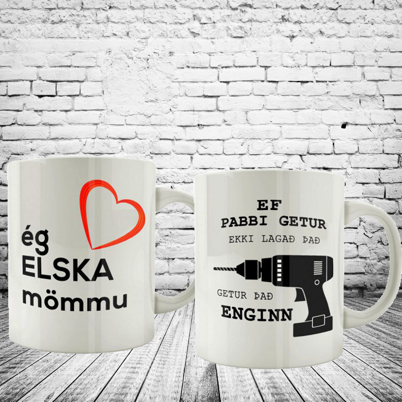 Mömmu og pabba bollar
