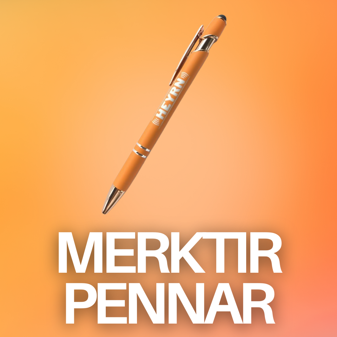 Sérmerktir pennar með lógó — klassísk og árangursrík auglýsingavara