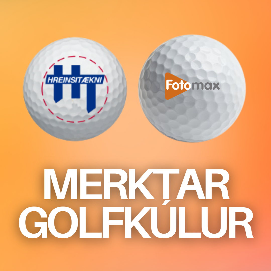 Sérmerktar golfkúlur / Merktar golfkúlur