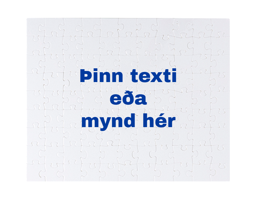 Púsl 25,5x20,5 cm - Hannaðu þitt eigið púsl