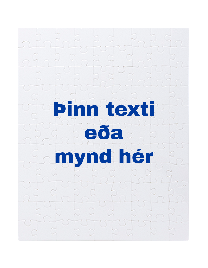 Púsl 25,5x20,5 cm - Hannaðu þitt eigið púsl