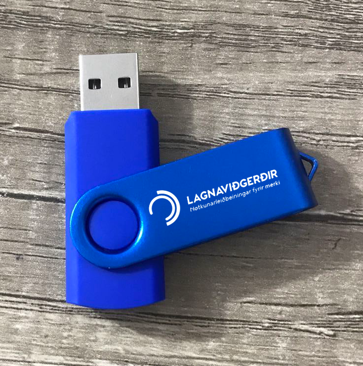 Sérmerktir minnislyklar / Merktir minnislyklar USB