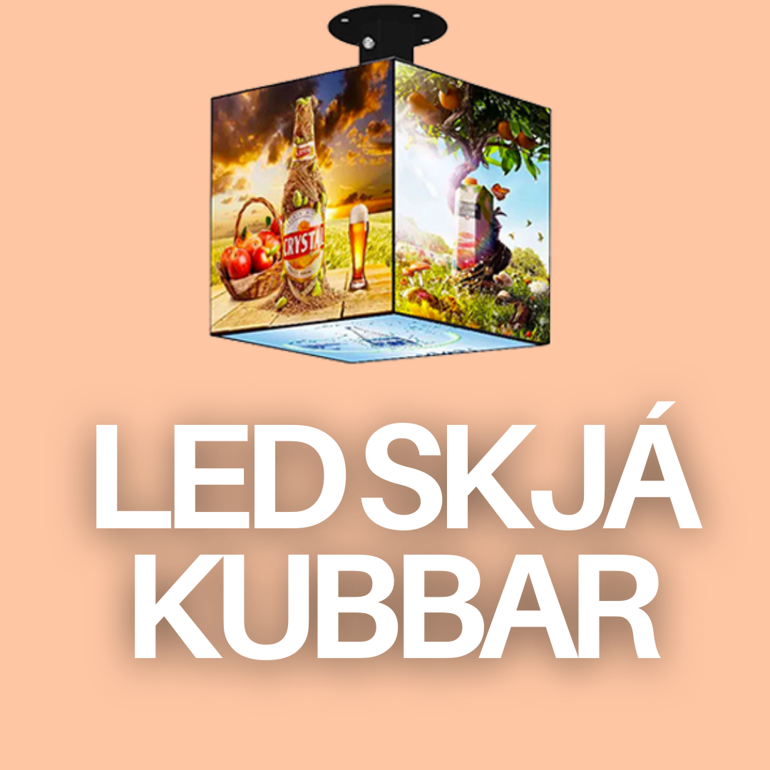 LED skjá kubbar