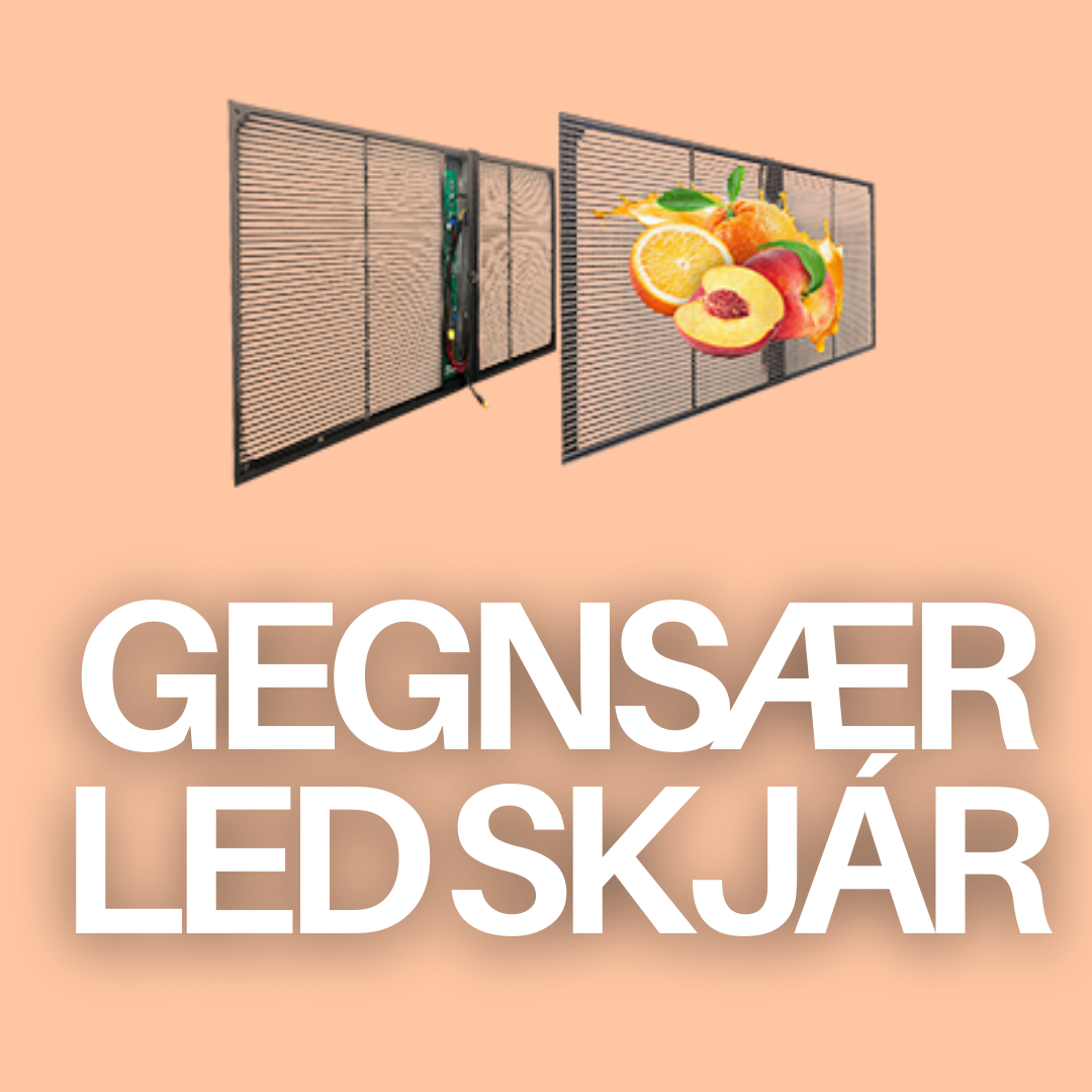 Gegnsær LED skjár