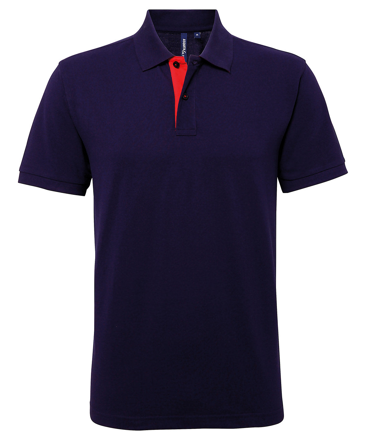 Pólóbolur Asquith & Fox AQ012 – Navy/Red – 3XL