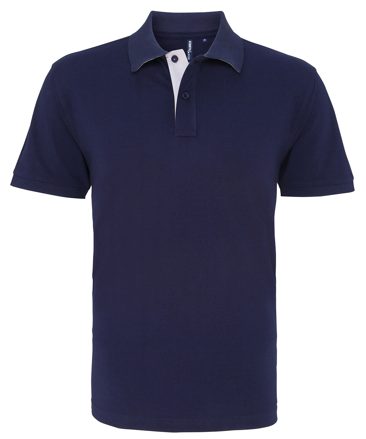Pólóbolur Asquith & Fox AQ012 – Navy/White – 3XL