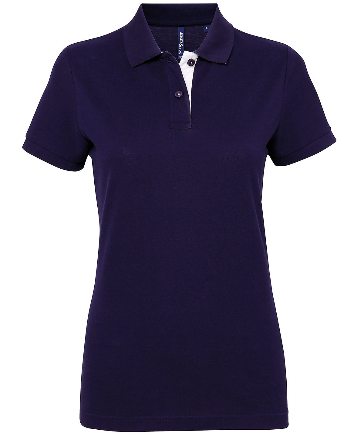 Pólóbolur Asquith & Fox AQ022 – Navy/White – 2XL
