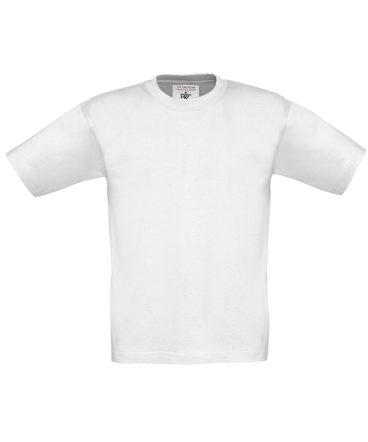 Stuttermabolur B&C Collection B150B – White* – 12/14 Years