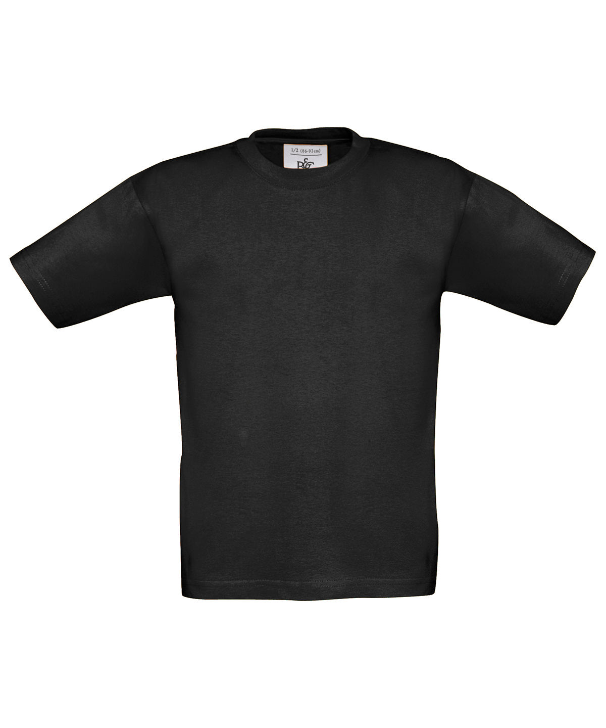 Stuttermabolur B&C Collection B190B – Svartur – 12/14 Years