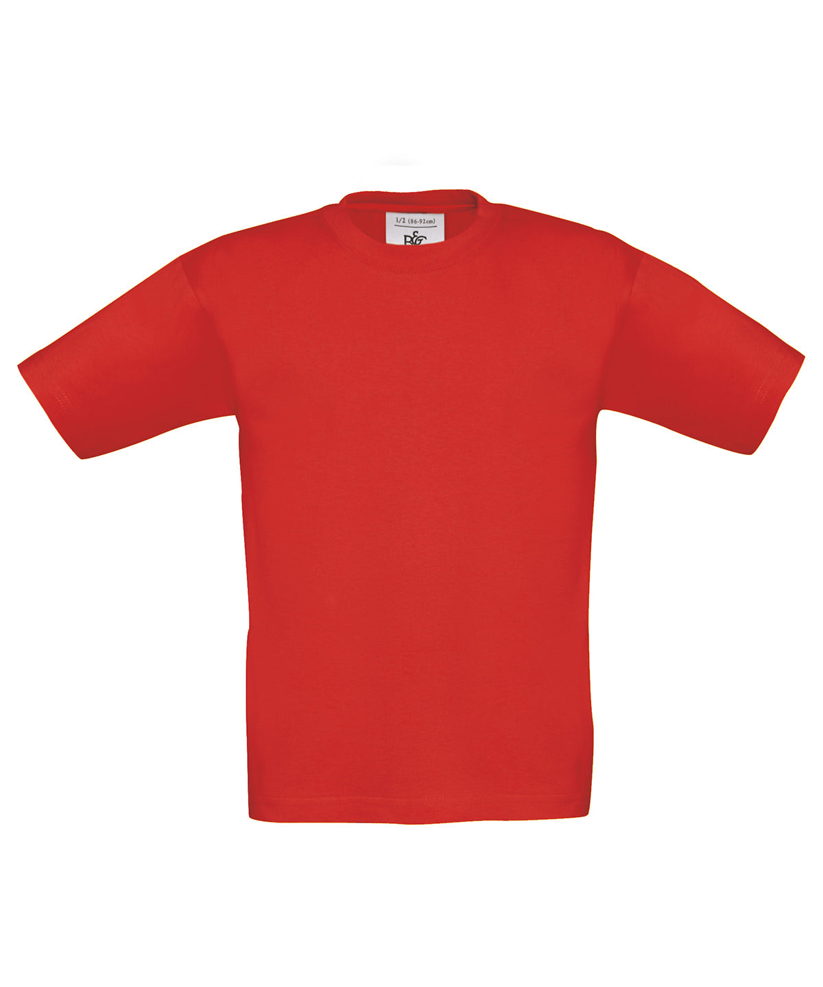 Stuttermabolur B&C Collection B190B – Rauður – 12/14 Years