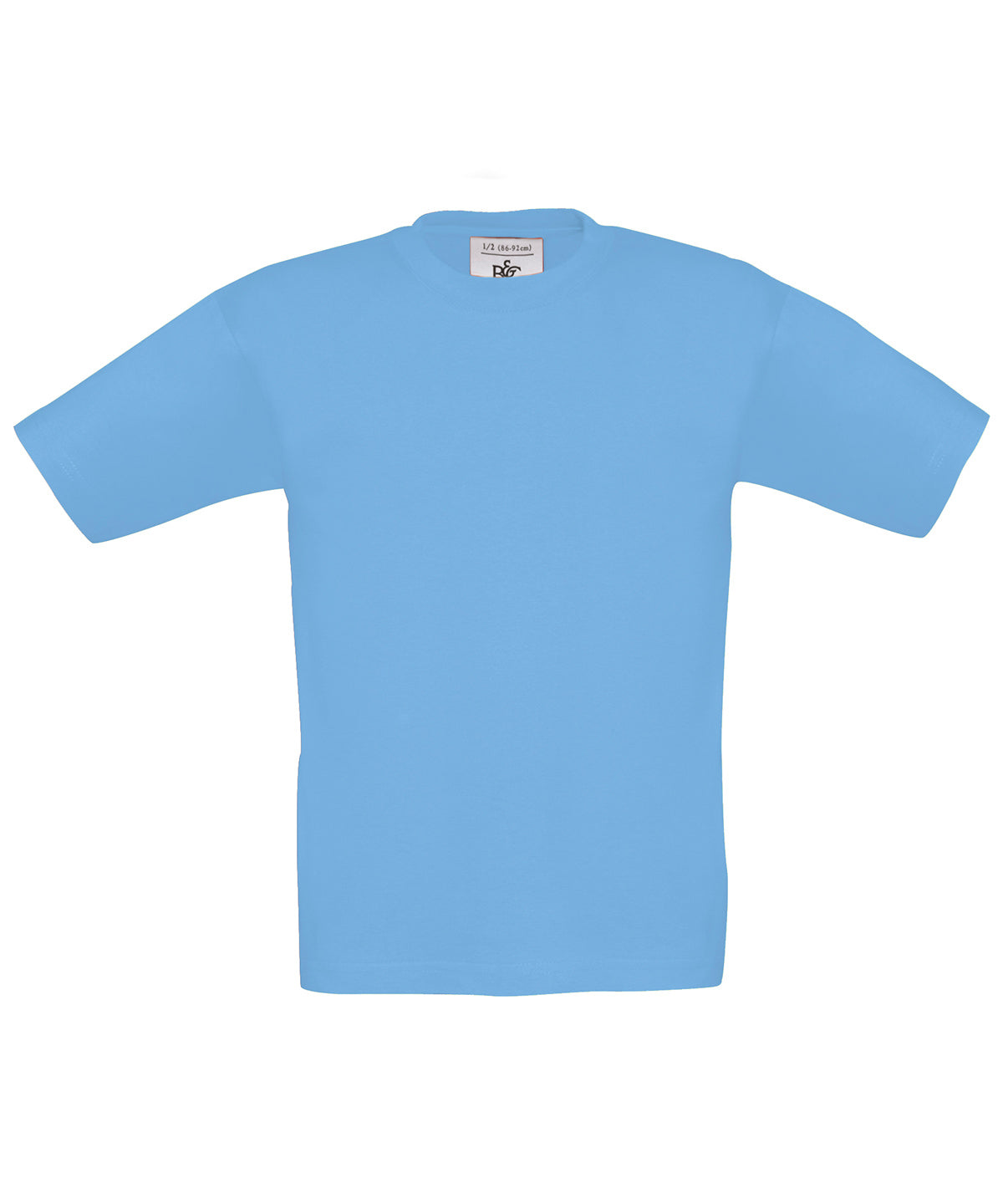 Stuttermabolur B&C Collection B190B – Himinblár – 12/14 Years