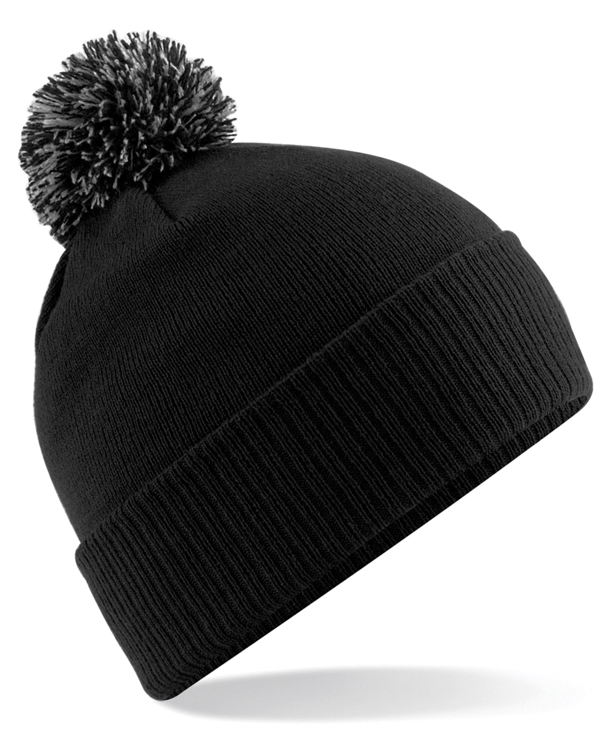 Húfa Beechfield BC450 – Black/Graphite Grey – One size