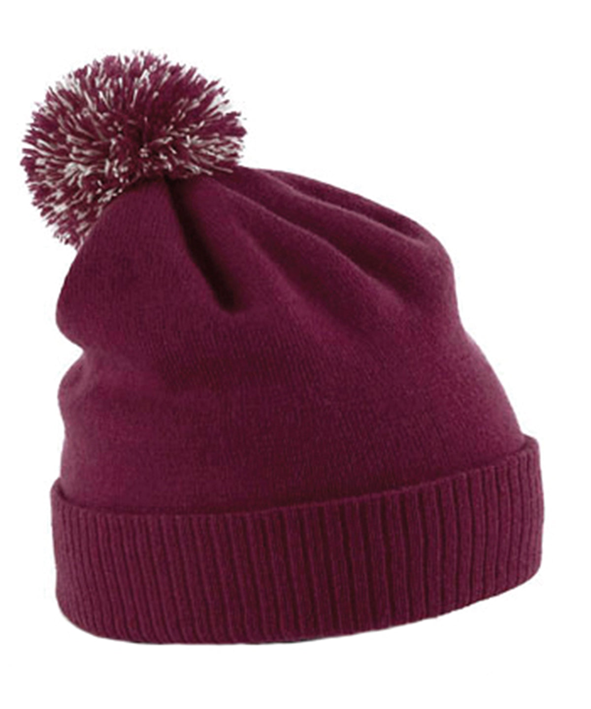 Húfa Beechfield BC450 – Burgundy/Off White – One size