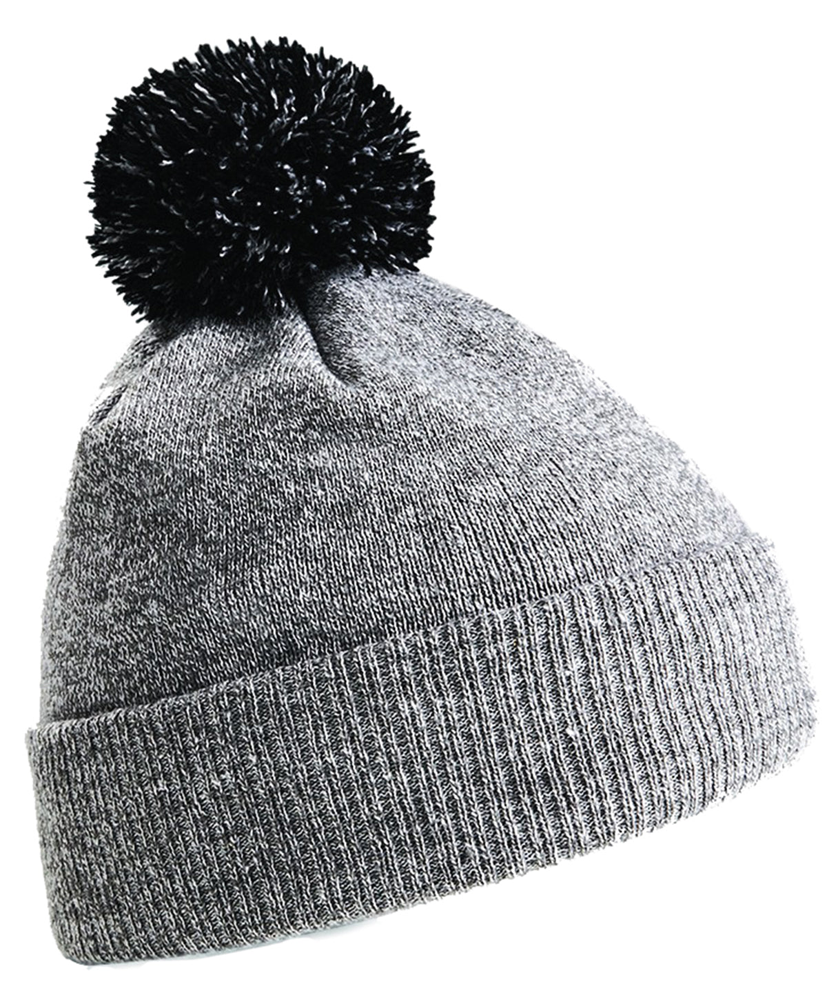 Húfa Beechfield BC450 – Heather Grey/Black – One size