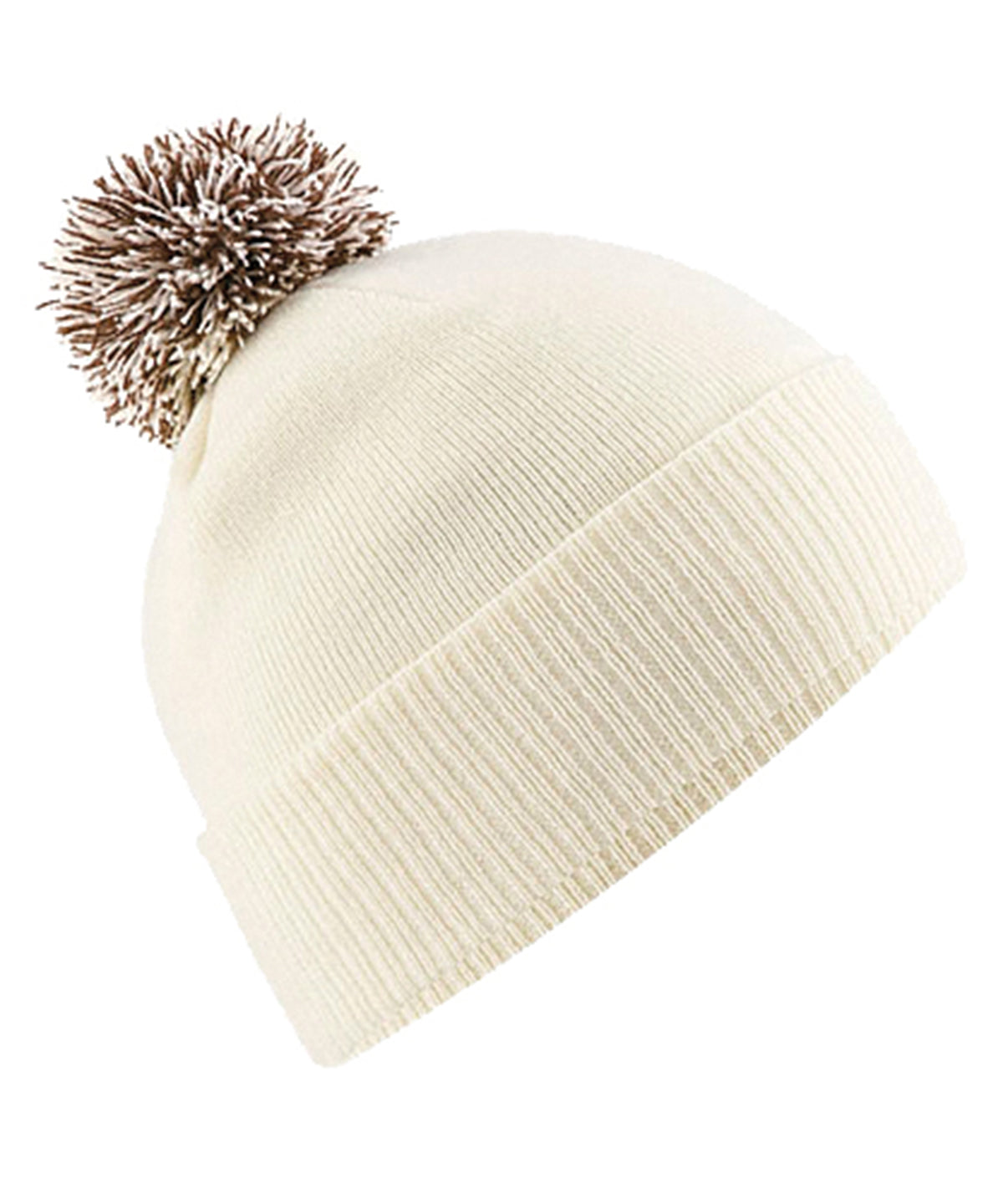 Húfa Beechfield BC450 – Off White/Mocha – One size