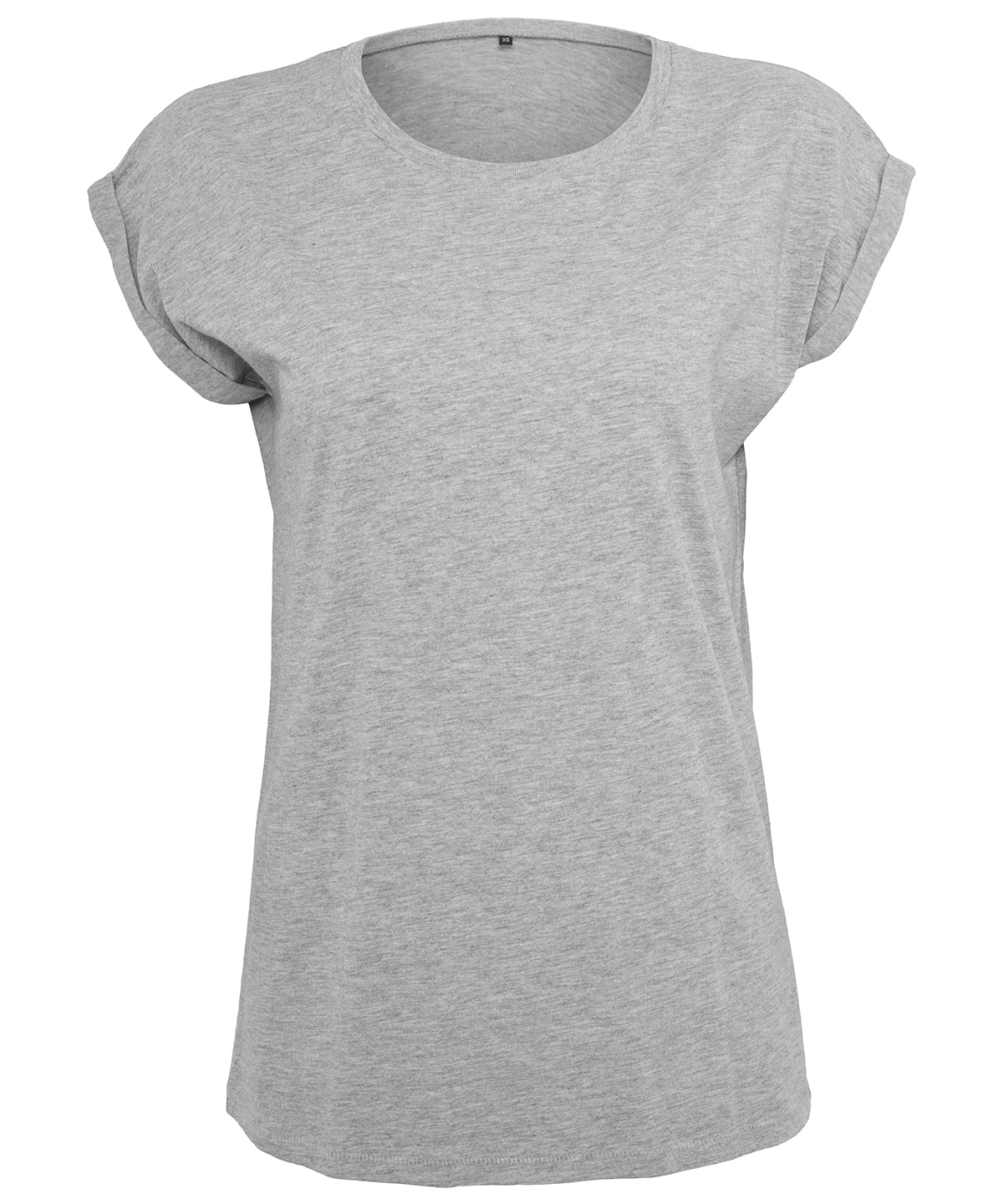 Stuttermabolur Build Your Brand BY021 – Heather Grey*† – 5XL