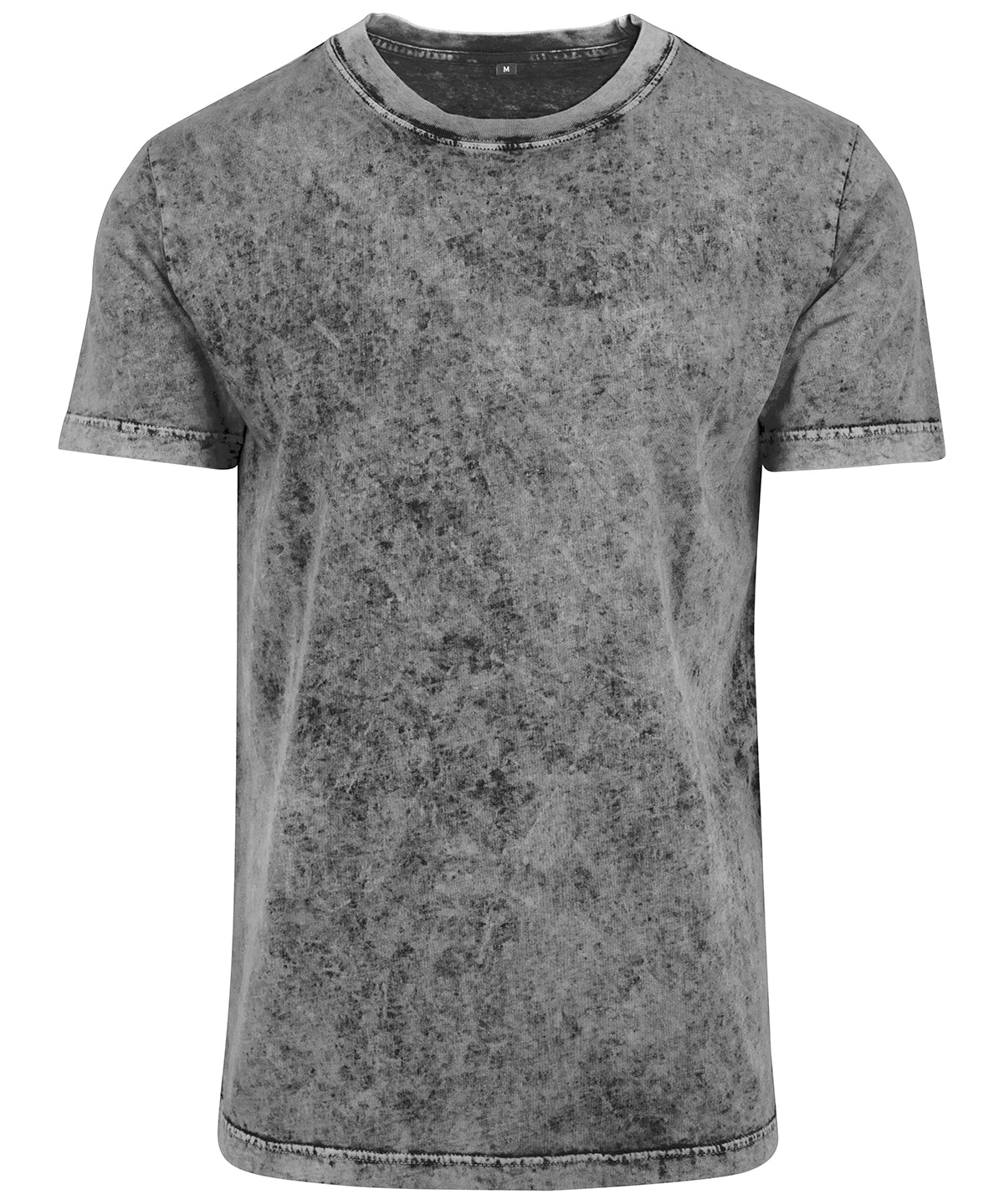 Stuttermabolur Build Your Brand BY070 – Grey/Black – 2XL