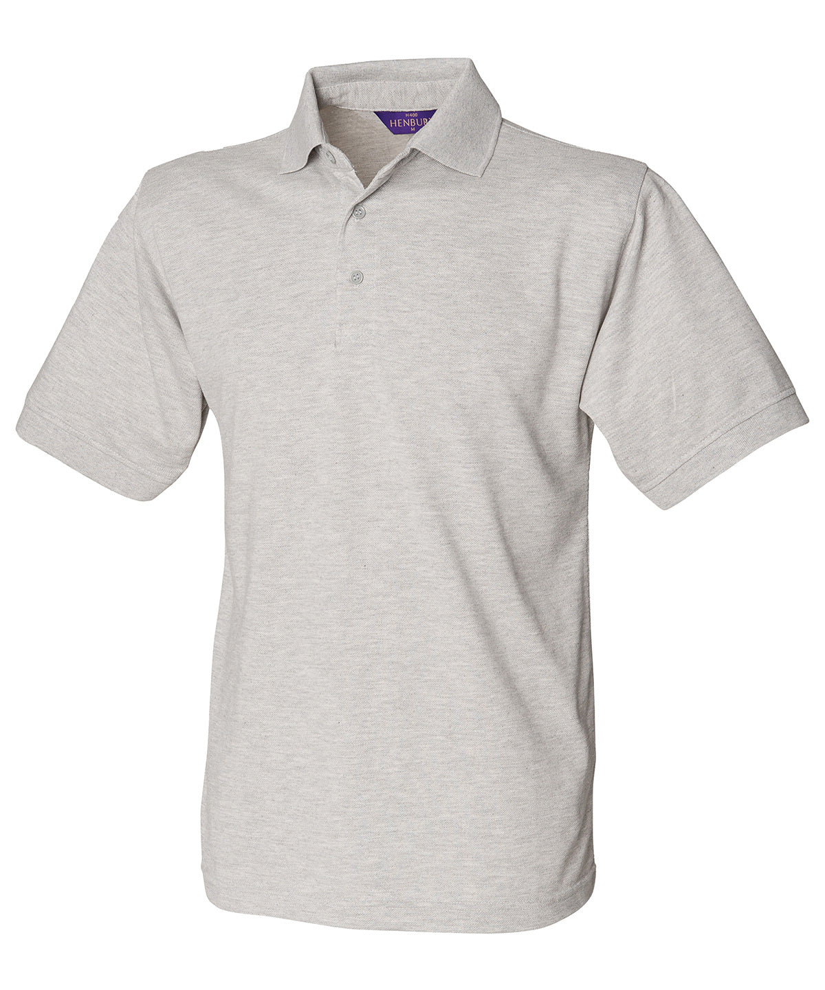 Pólóbolur Henbury HB400 – Heather Grey* – 5XL