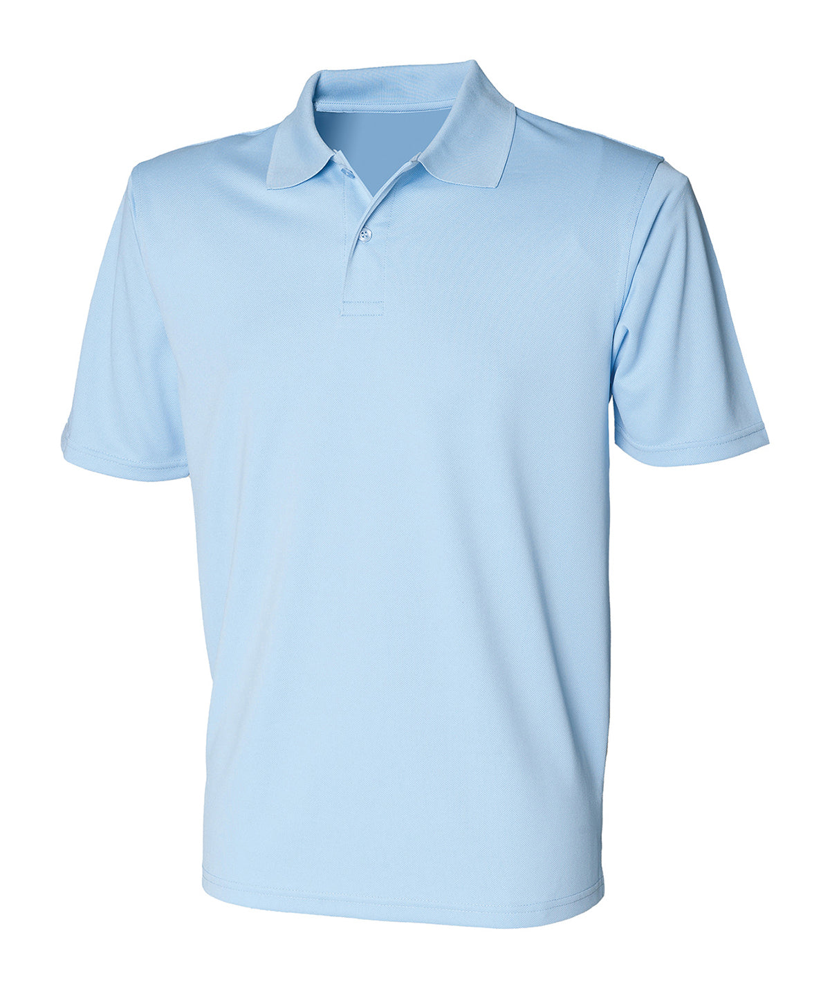 Pólóbolur Henbury HB475 – Light Blue – 3XL
