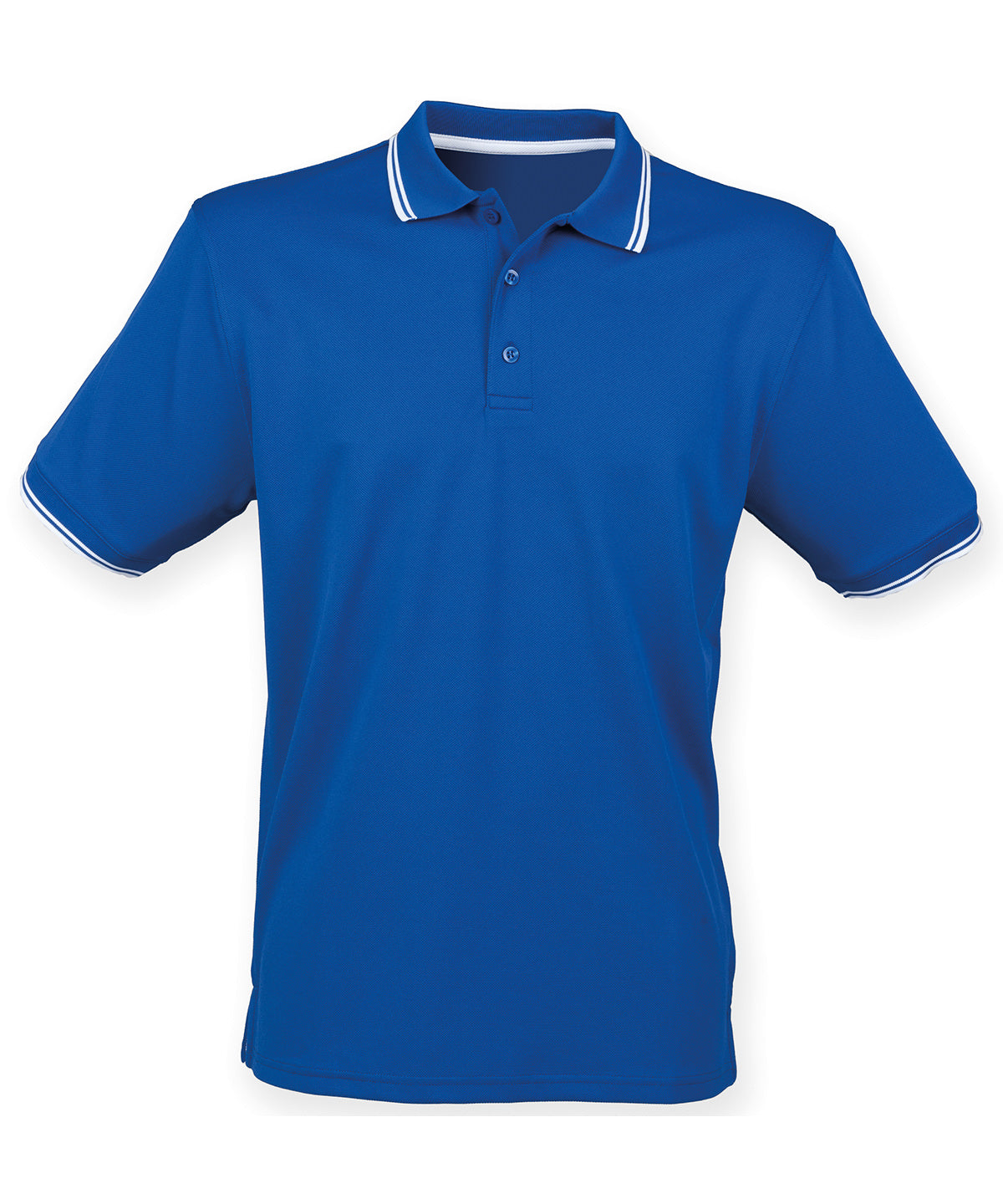 Pólóbolur Henbury HB482 – Royal/White – 3XL