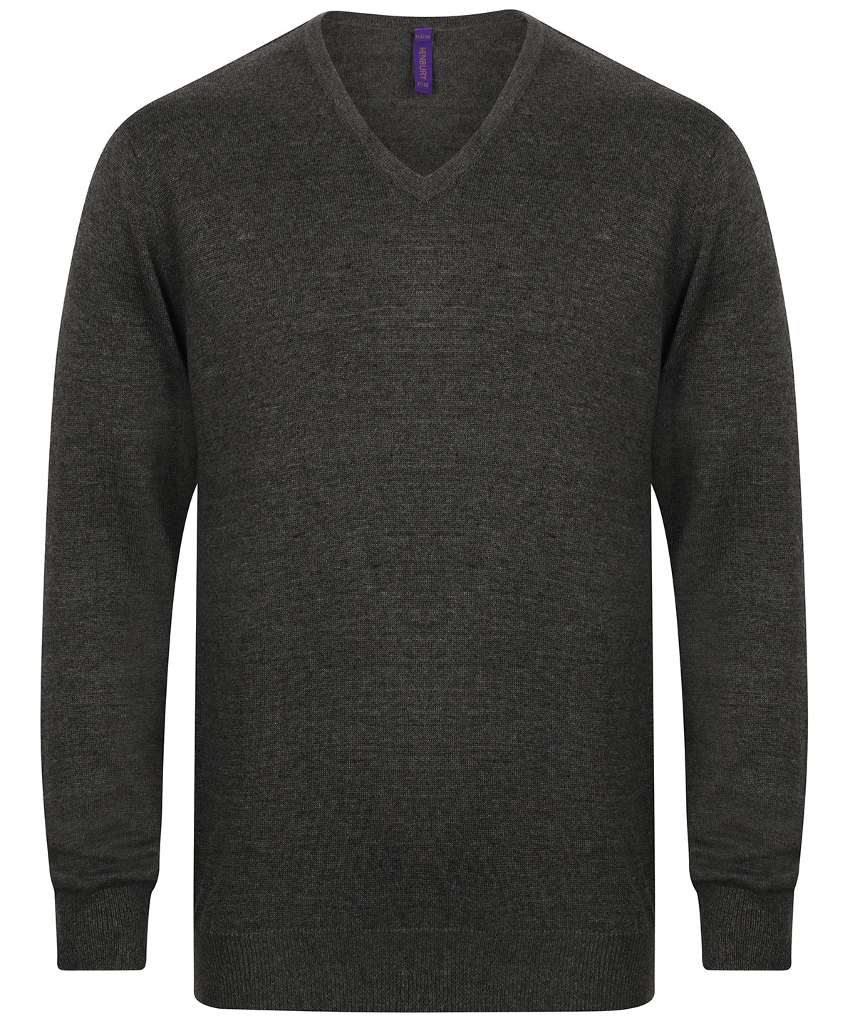 Prjónapeysa Henbury HB720 – Grey Marl – 4XL