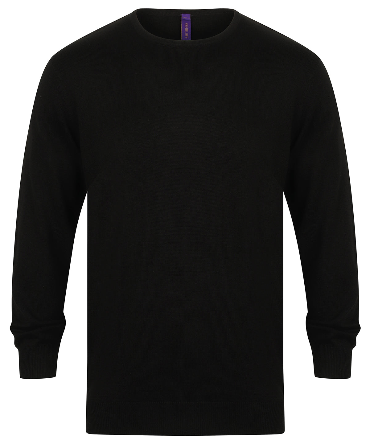 Prjónapeysa Henbury HB725 – Svartur – 4XL