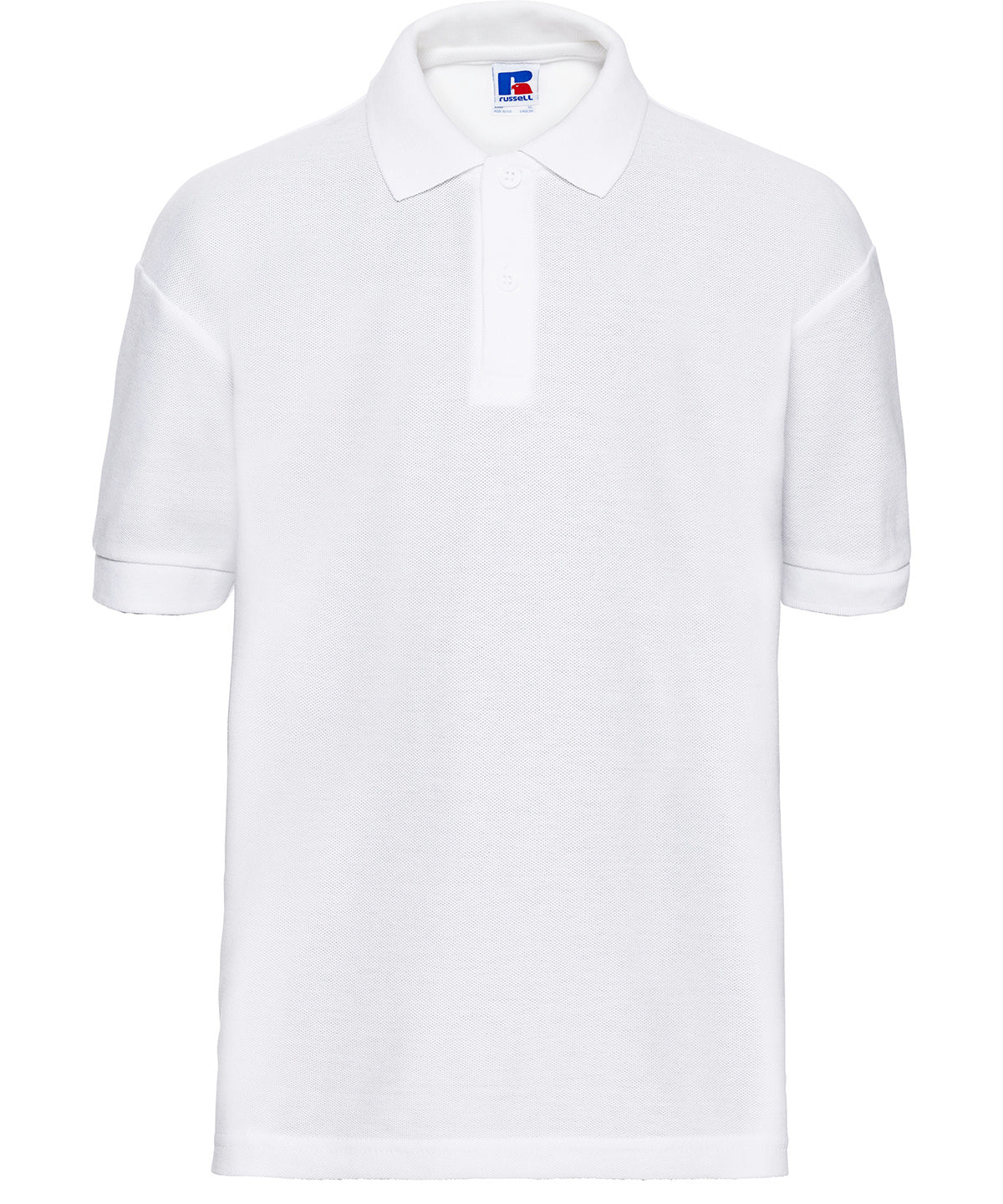 Pólóbolur Russell Athletic J539B – Hvítur – 11/12 Years