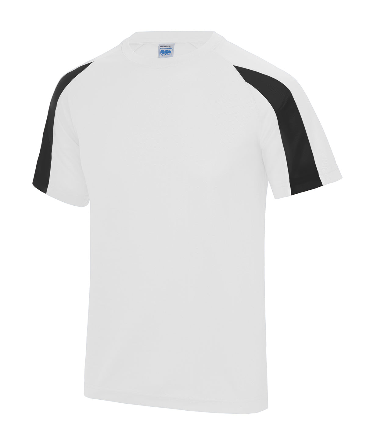 Stuttermabolur AWDis Just Cool JC003 – Arctic White/Jet Black – 2XL