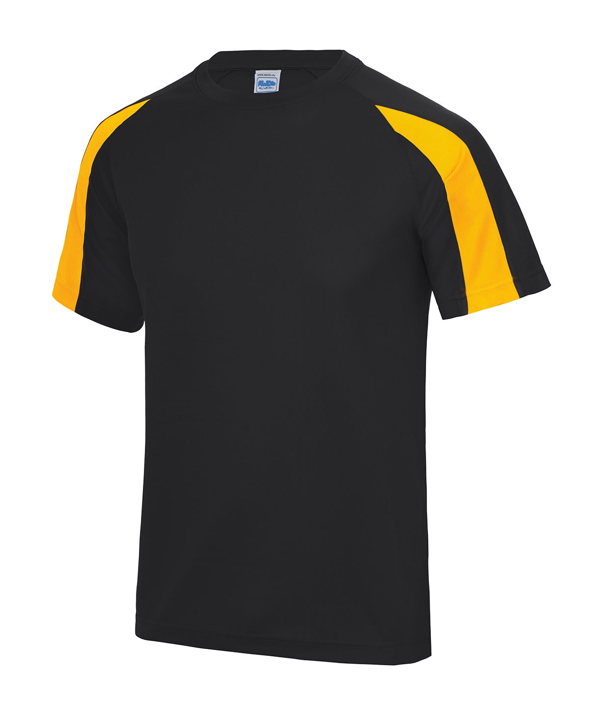 Stuttermabolur AWDis Just Cool JC003 – Jet Black/Gold – 2XL