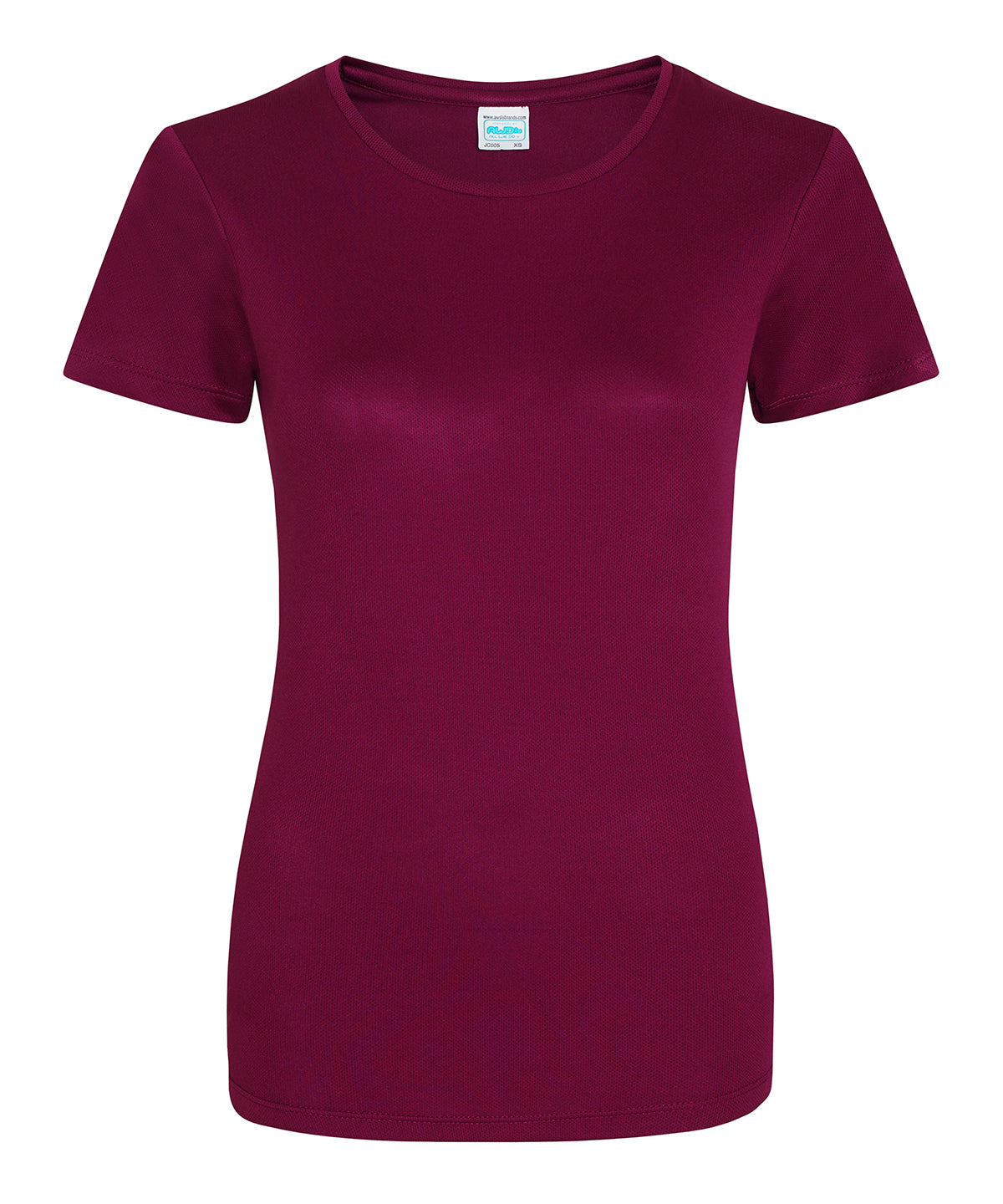 Stuttermabolur AWDis Just Cool JC005 – Vínrauður – XL