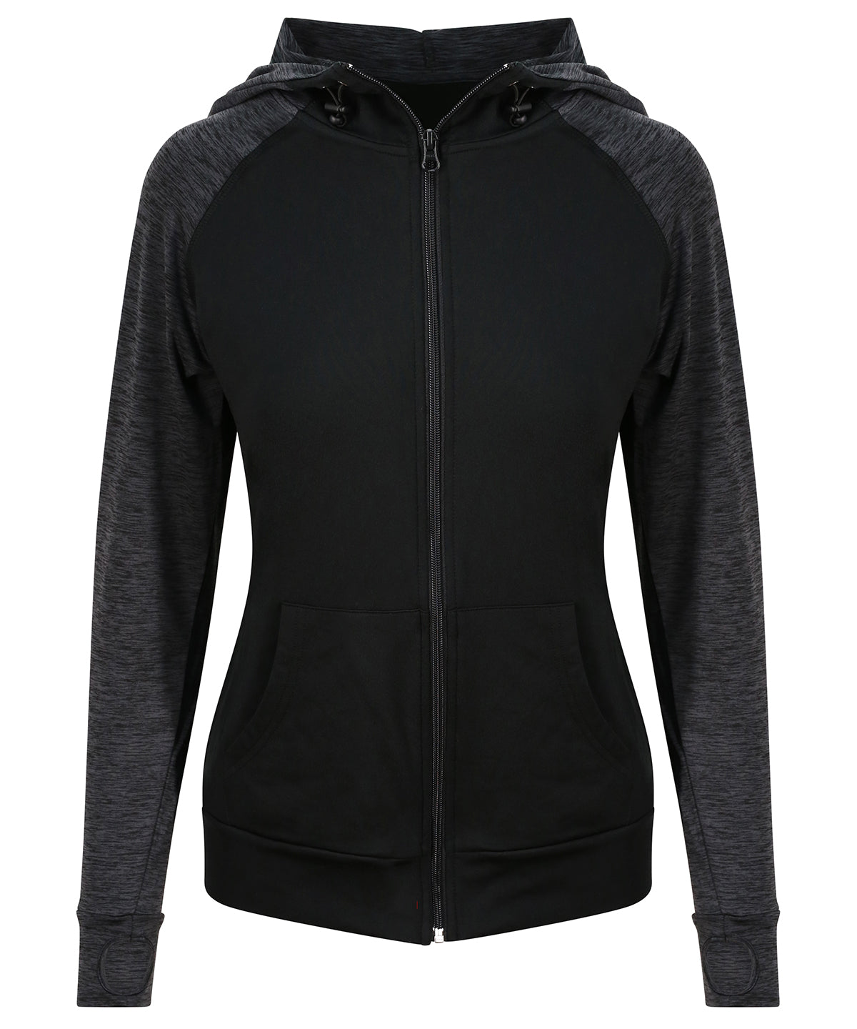 Hettupeysa AWDis Just Cool JC058 – Black/Black Slate Melange – XL
