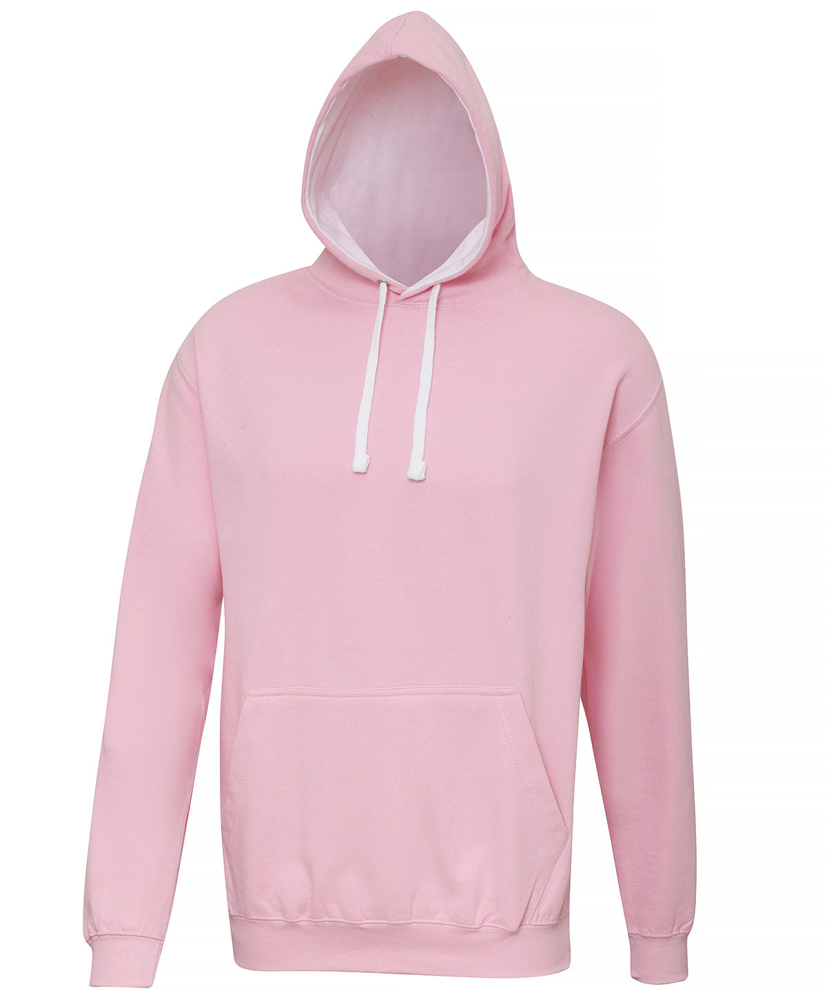 Hettupeysa AWDis Just Hoods JH003 – Baby Pink/Arctic White – 2XL