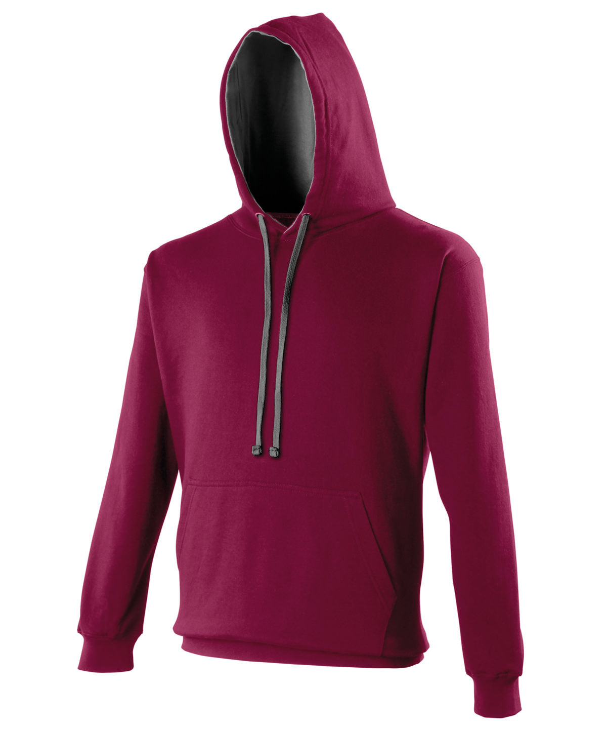 Hettupeysa AWDis Just Hoods JH003 – Burgundy/Charcoal*† – 3XL