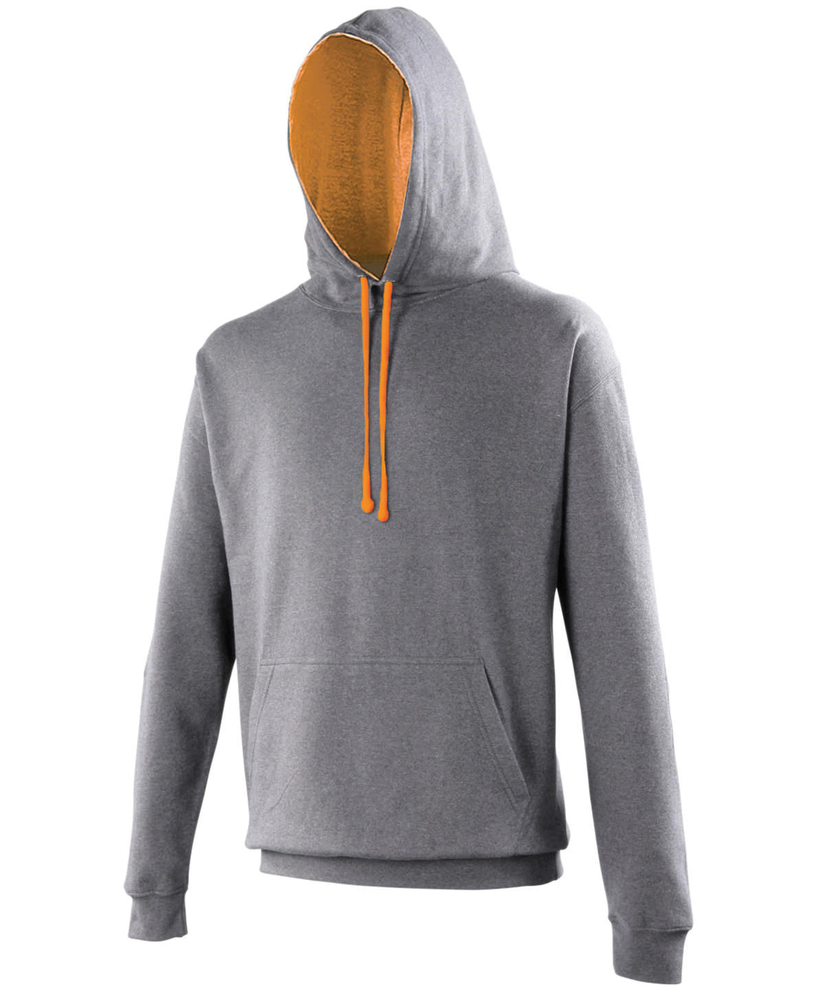 Hettupeysa AWDis Just Hoods JH003 – Charcoal/Orange Crush – 2XL
