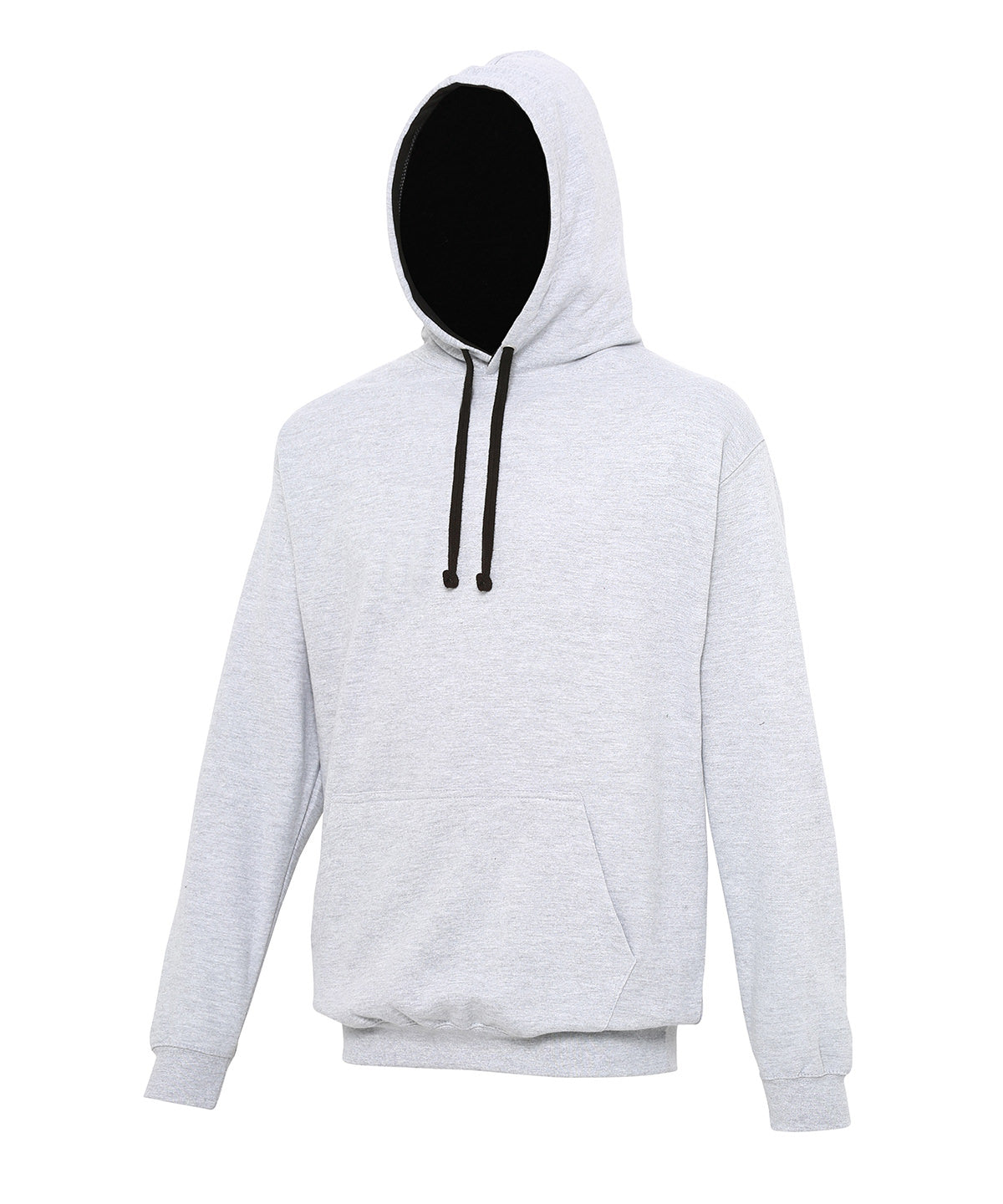 Hettupeysa AWDis Just Hoods JH003 – Heather Grey/Jet Black – 2XL
