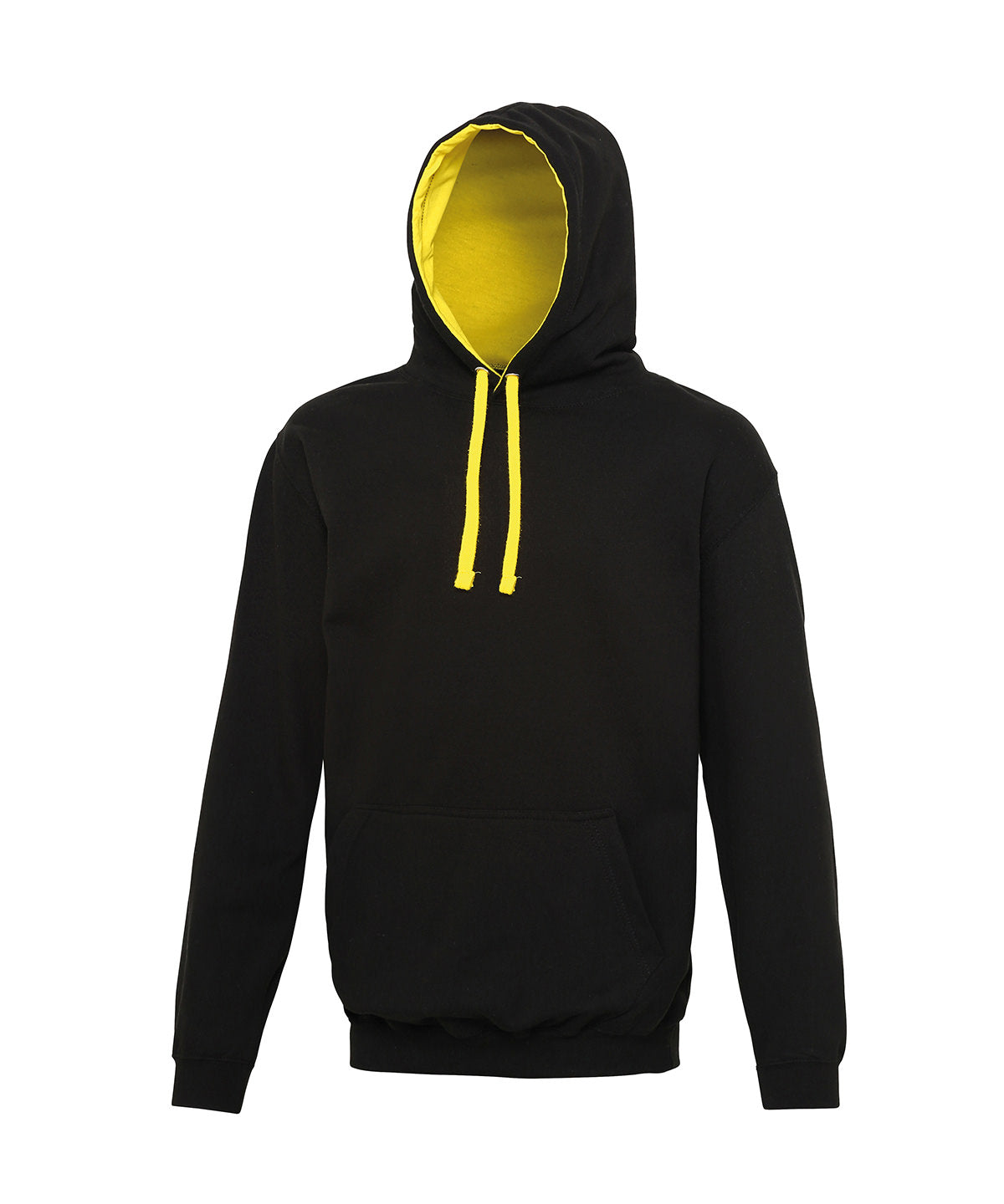 Hettupeysa AWDis Just Hoods JH003 – Jet Black/Sun Yellow – 2XL