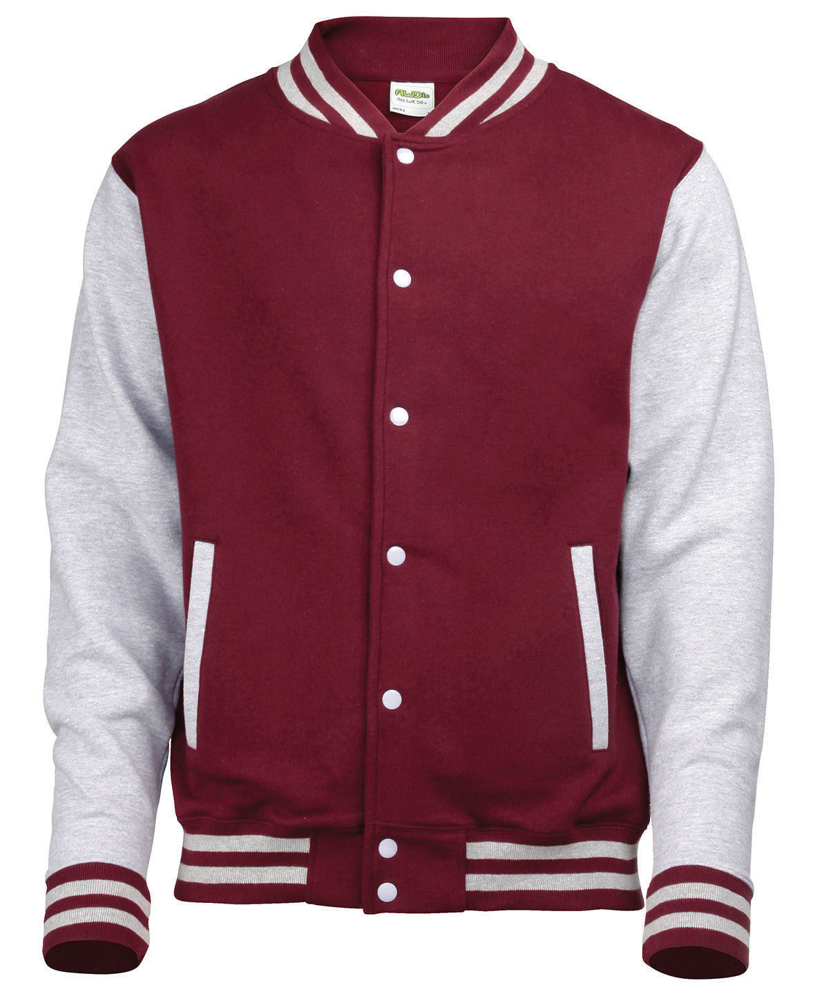 Peysa AWDis Just Hoods JH043 – Burgundy/Heather Grey* – 3XL