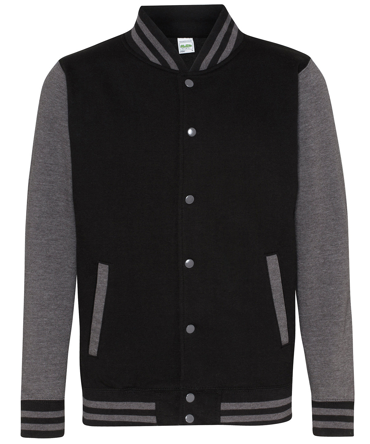 Peysa AWDis Just Hoods JH043 – Jet Black/Charcoal – 2XL