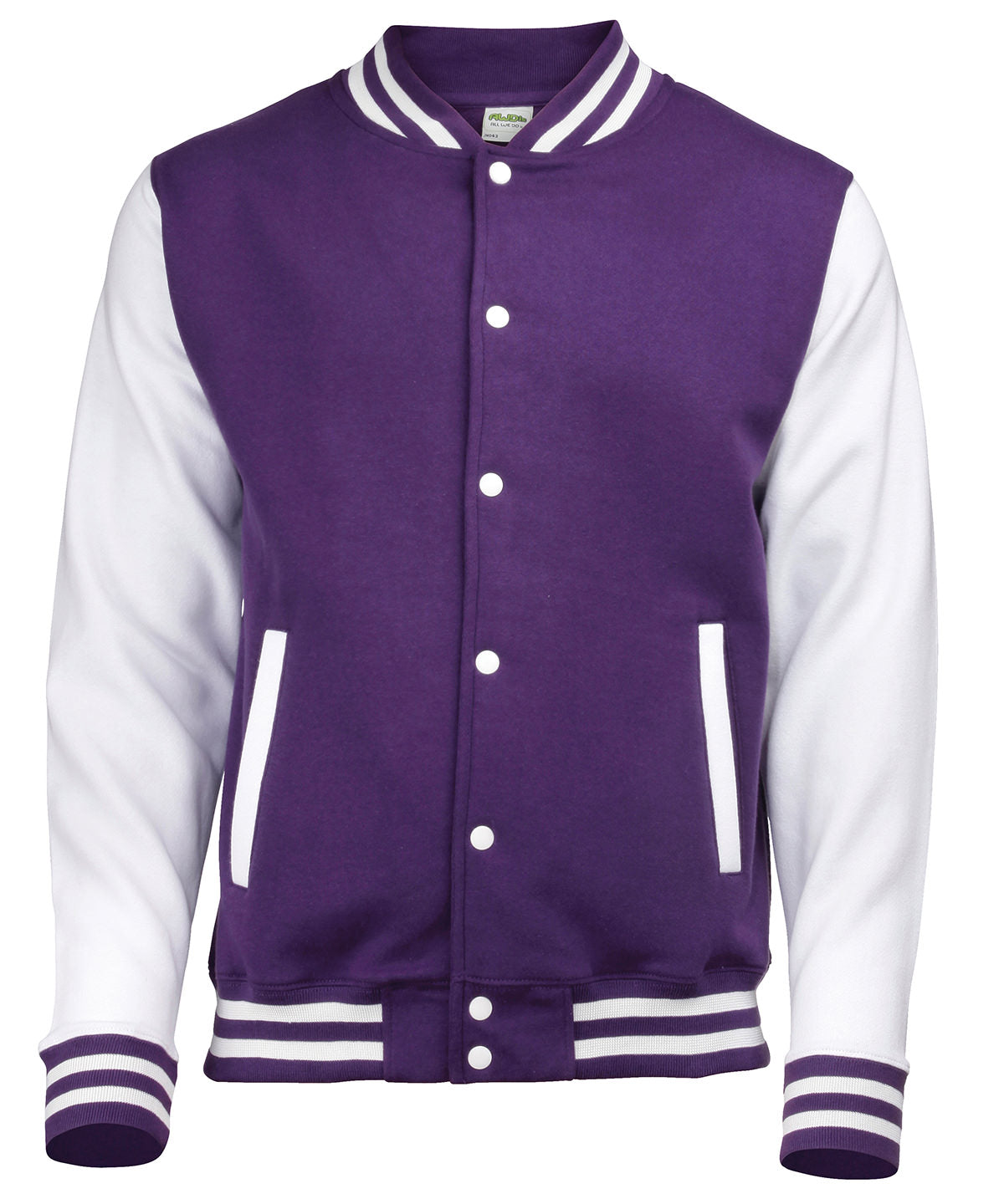 Peysa AWDis Just Hoods JH043 – Purple/White – 2XL