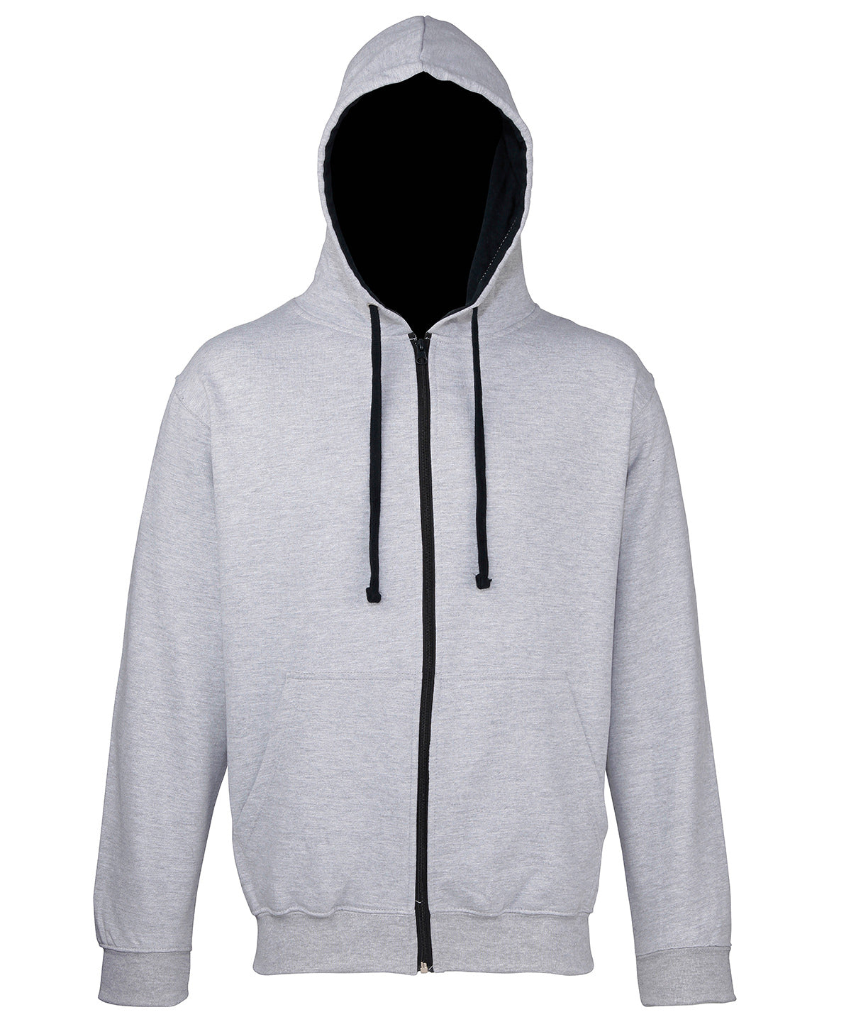 Hettupeysa AWDis Just Hoods JH053 – Heather Grey/French Navy – 2XL