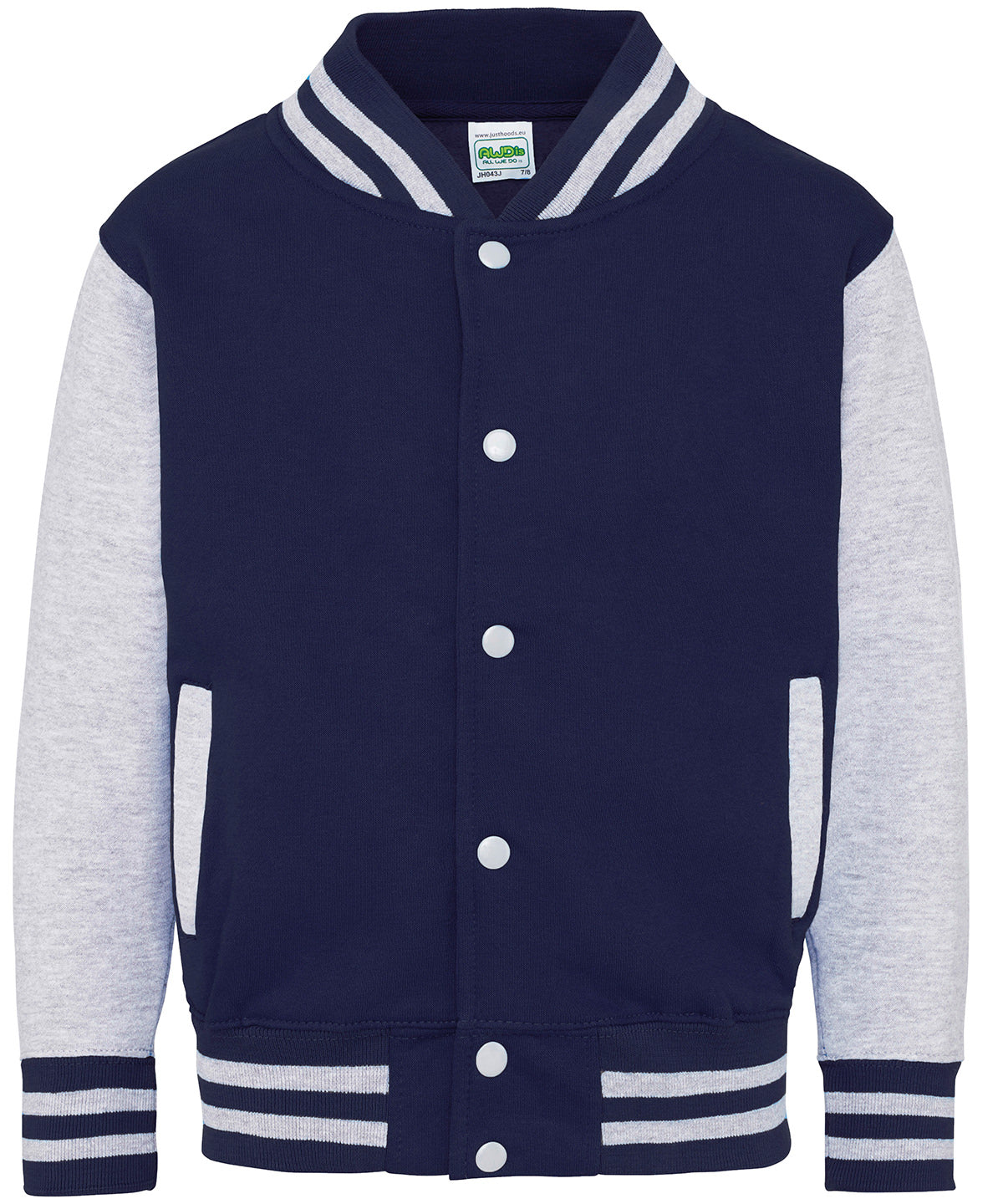 Peysa AWDis Just Hoods JH43J – Oxford Navy/Heather Grey – 12/13 Years
