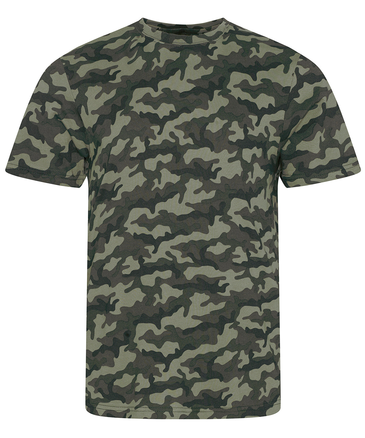 Stuttermabolur AWDis Just T's JT034 – Green Camo – 2XL