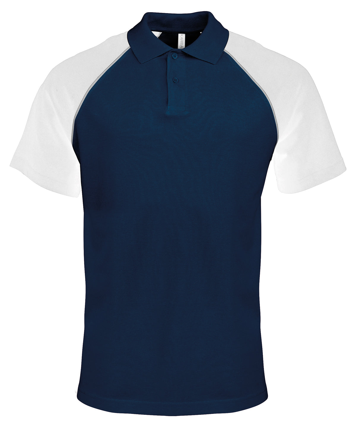 Pólóbolur Kariban KB226 – Navy/Light Grey/White – 2XL
