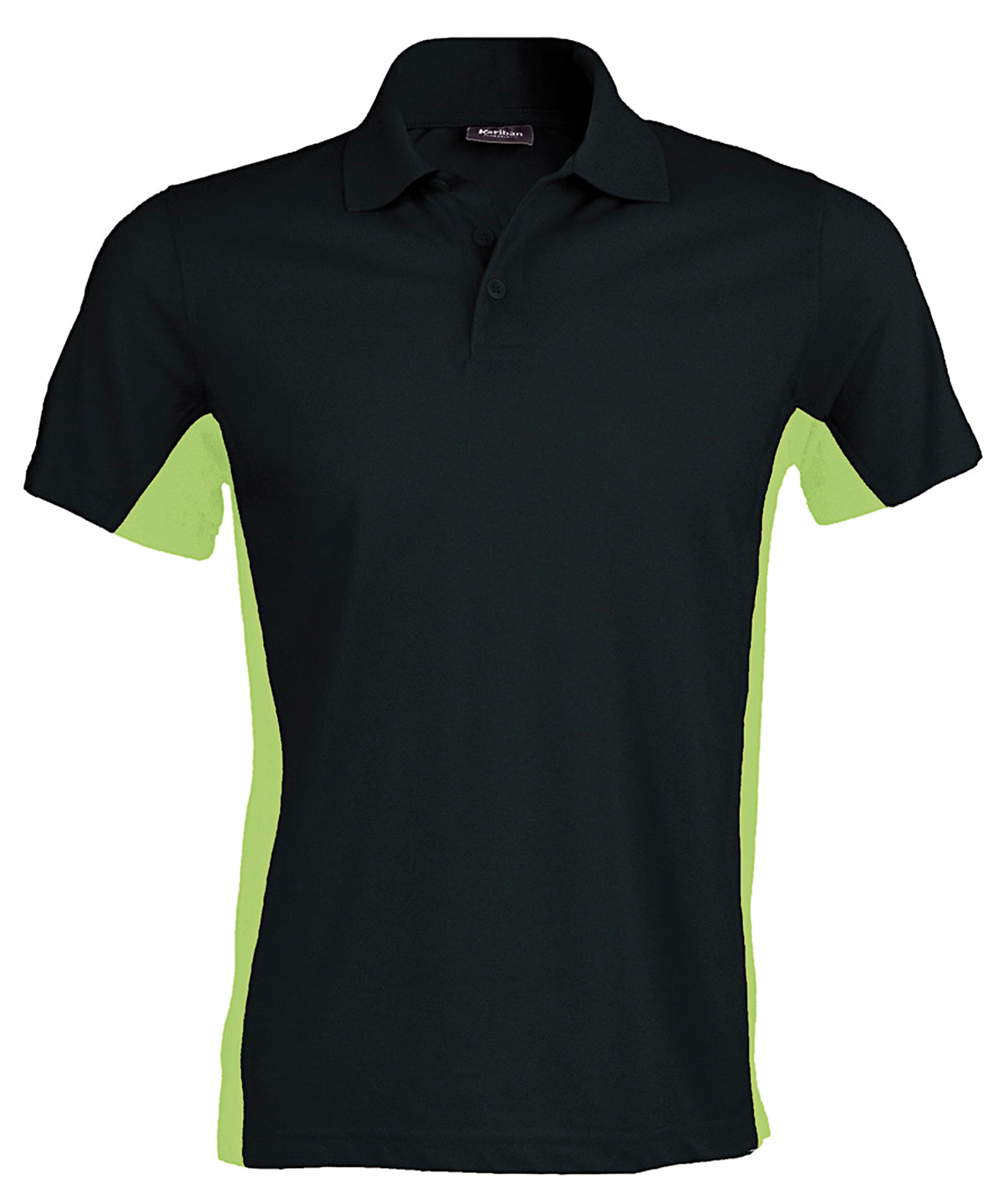 Pólóbolur Kariban KB232 – Black/Lime – 2XL