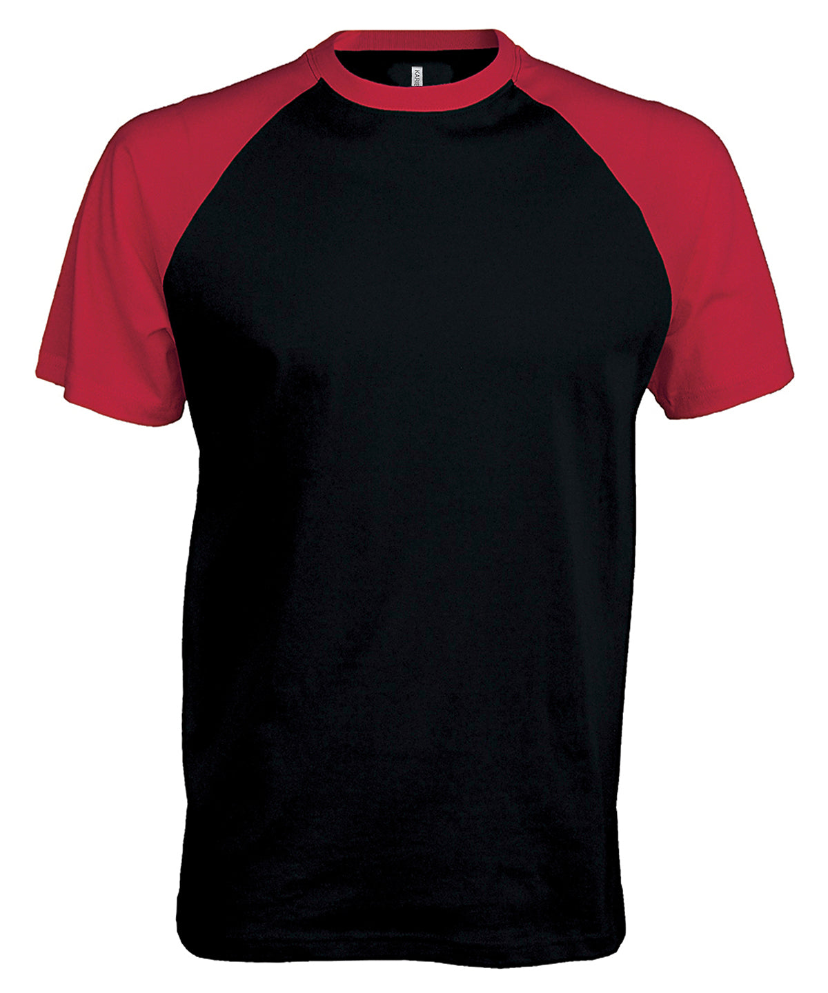 Stuttermabolur Kariban KB330 – Black/Red – 2XL