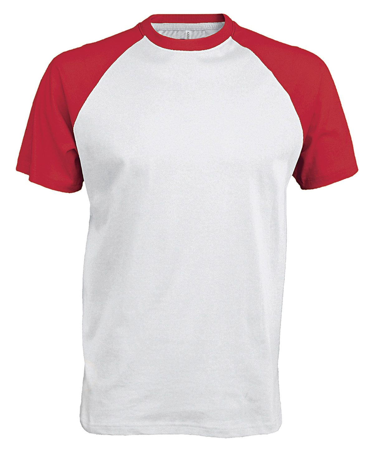 Stuttermabolur Kariban KB330 – White/Red – 2XL