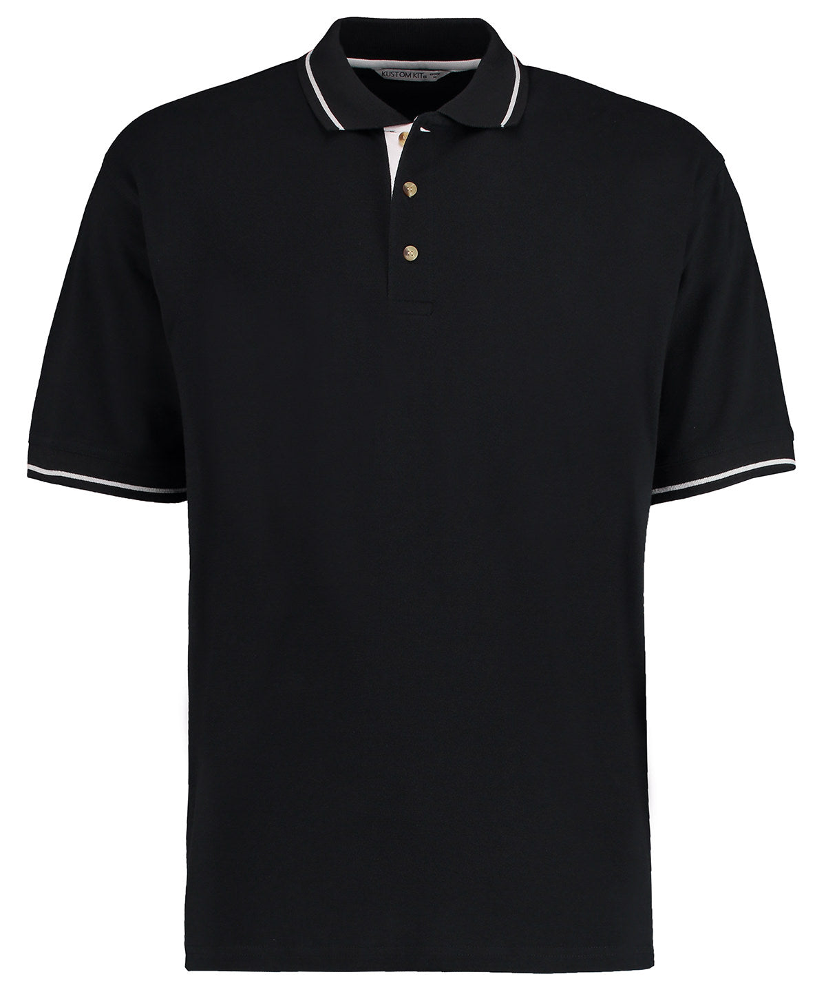 Pólóbolur Kustom Kit KK606 – Black/White – 2XL
