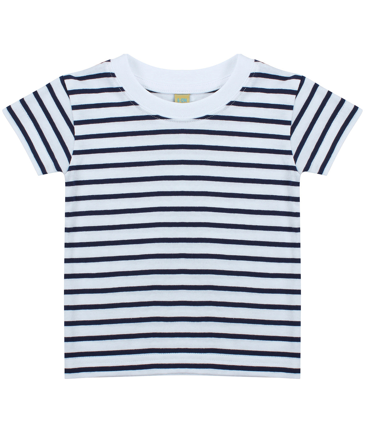 Stuttermabolur Larkwood LW27T – White/Oxford Navy – 3/4 Years